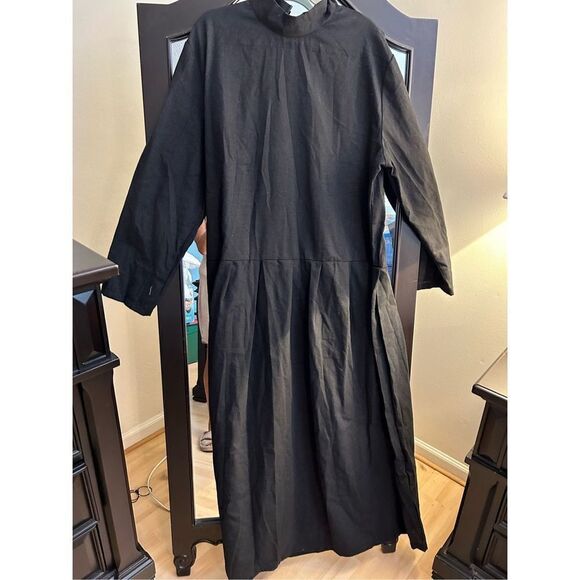 NEW Long Zippered Front Oversized Dress 2X - Picture 2 of 3
